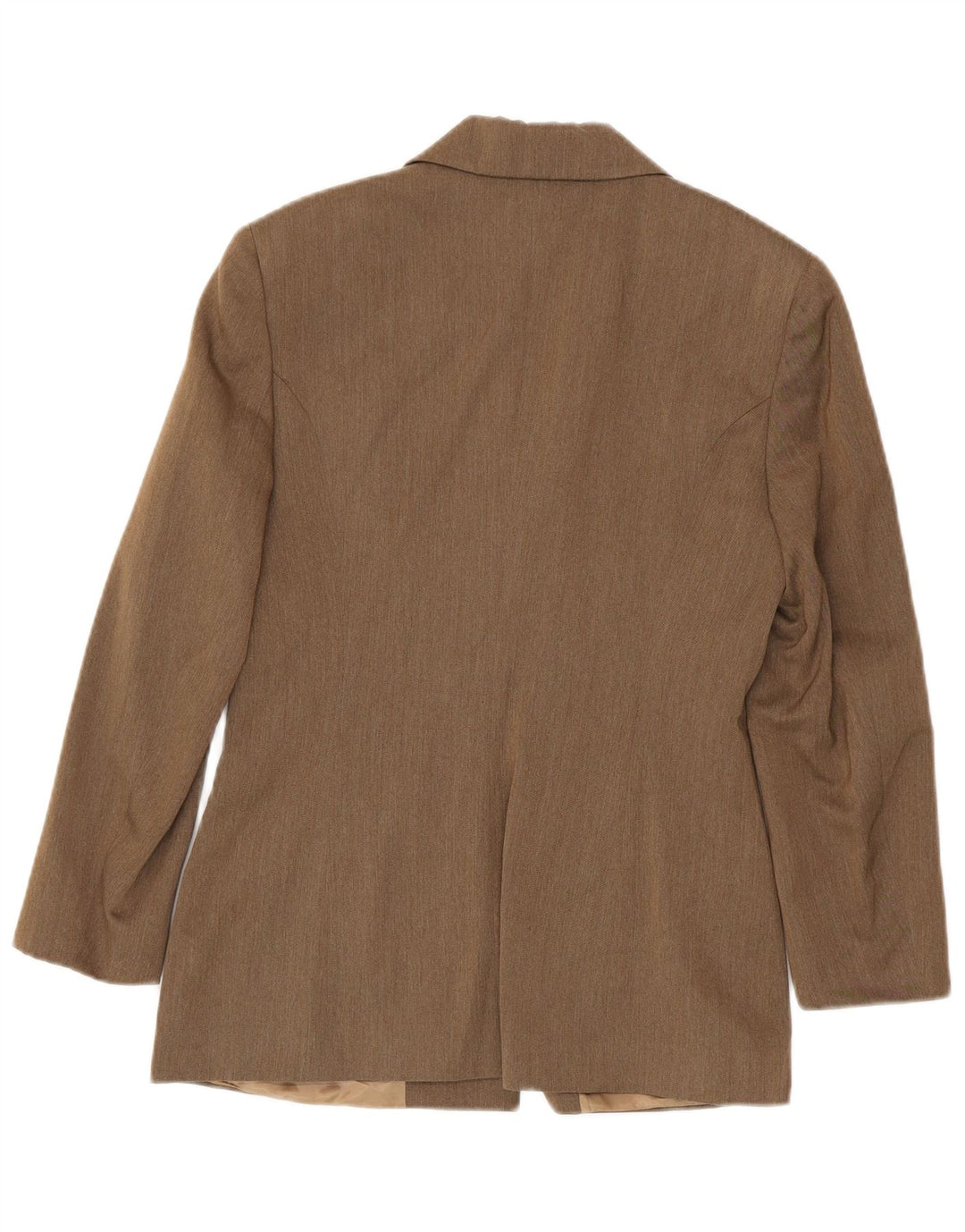 Jaqueta Blazer Sisley Feminina com 4 Botões Reino Unido 10 Pequena Viscose Marrom