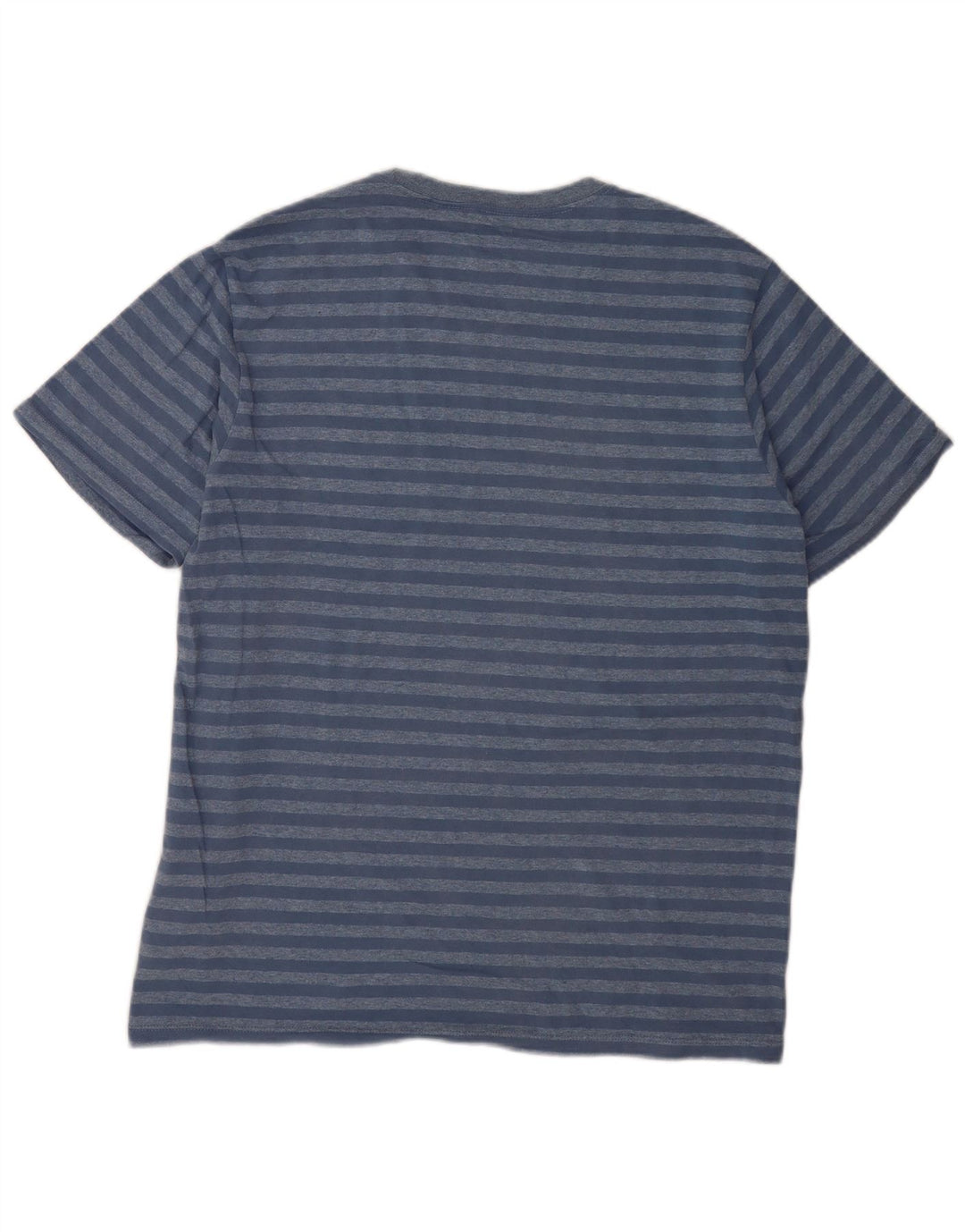 Camiseta masculina padrão Levi's Top grande de algodão listrado azul