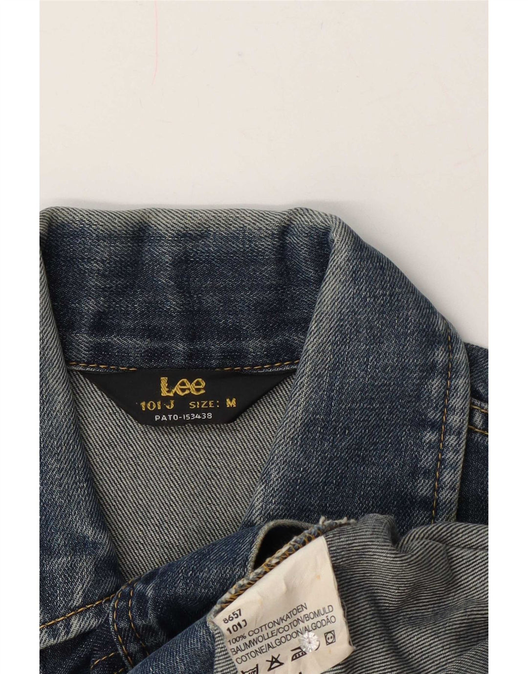 Jaqueta jeans feminina Lee UK 14 algodão azul médio