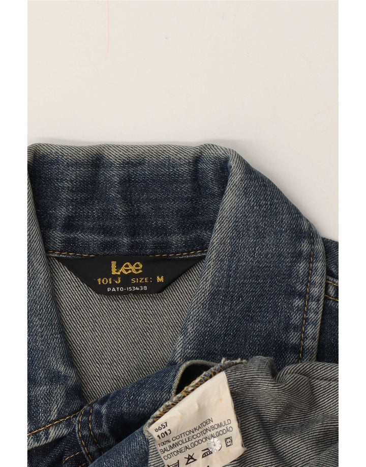 Jaqueta jeans feminina Lee UK 14 algodão azul médio