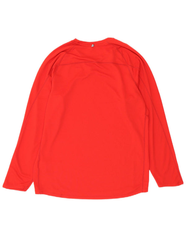 Nike Mens Dri Fit Top Manga Longa Grande Poliéster Vermelho