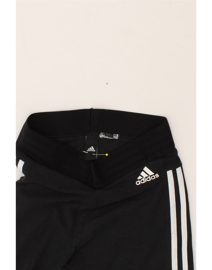 ADIDAS Womens Leggings UK 4 XS Black Cotton Vintage Adidas and Second-Hand Adidas from Messina Hembry 