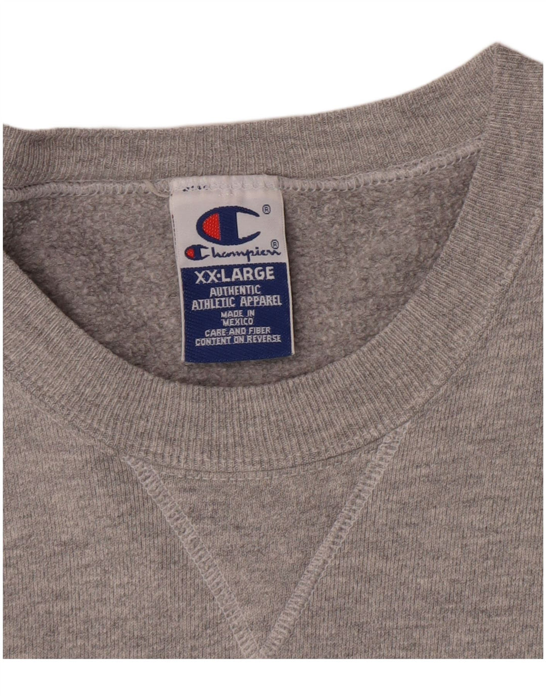 Champion moletom masculino jumper 2XL algodão cinza