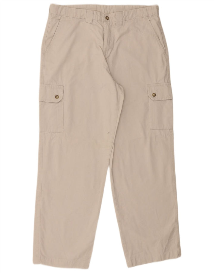 Calça cargo masculina reta MAVERICK W36 L30 algodão branco