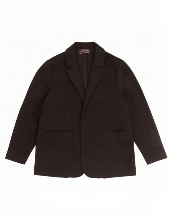 Marks & Spencer Womens Blazer Jacket UK 20 2XL Black Polyester