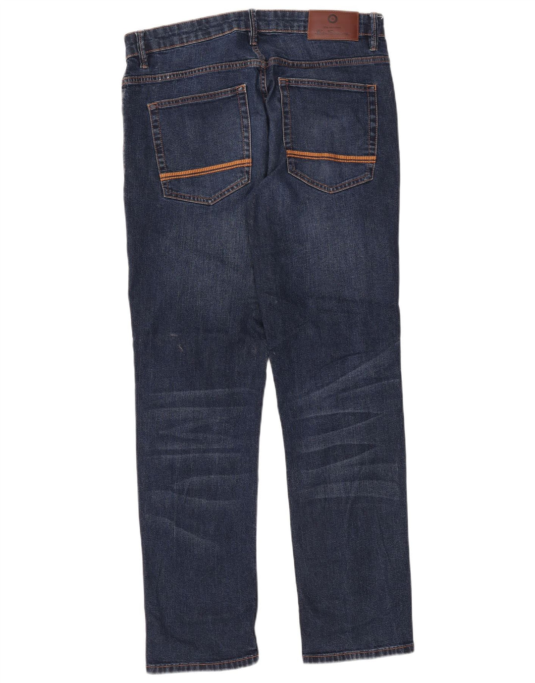 Ben Sherman Calça jeans reta masculina W36 L31 algodão azul marinho