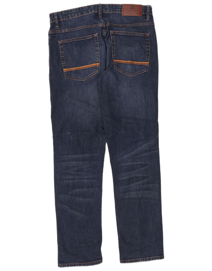 Ben Sherman Calça jeans reta masculina W36 L31 algodão azul marinho