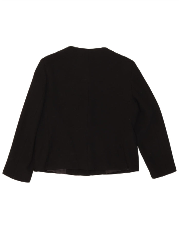Jaqueta blazer feminina Zara com 1 botão Reino Unido 12 médio preto