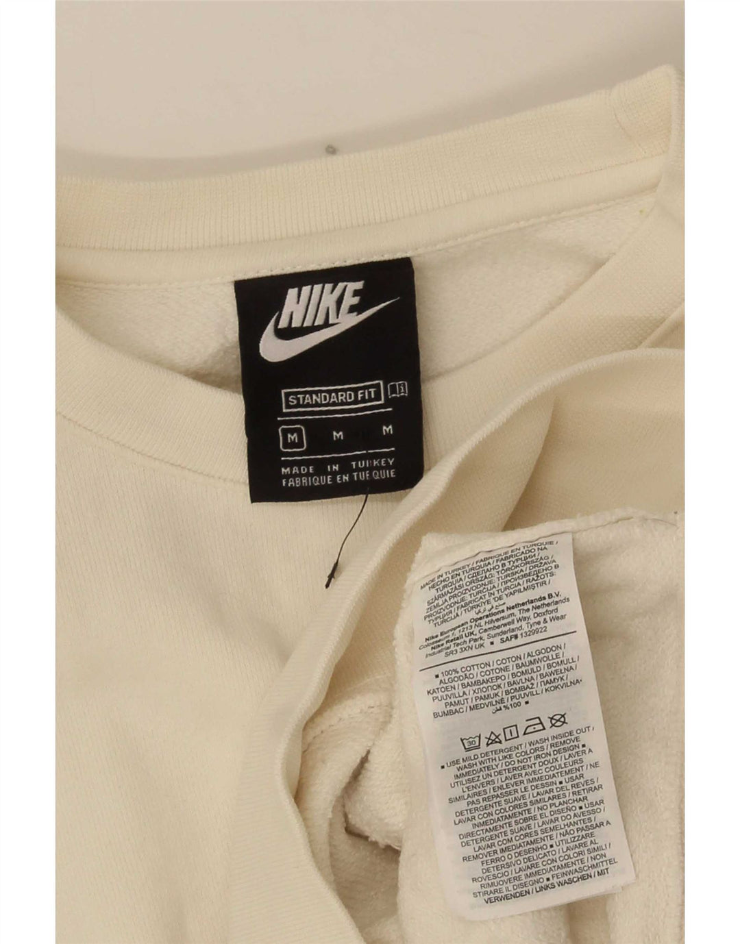 Moletom Nike Masculino Graphic Standard Fit Suéter Médio Algodão Branco