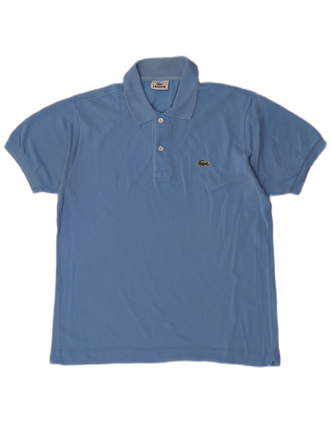 Camisa polo masculina Lacoste tamanho 3 pequeno algodão azul