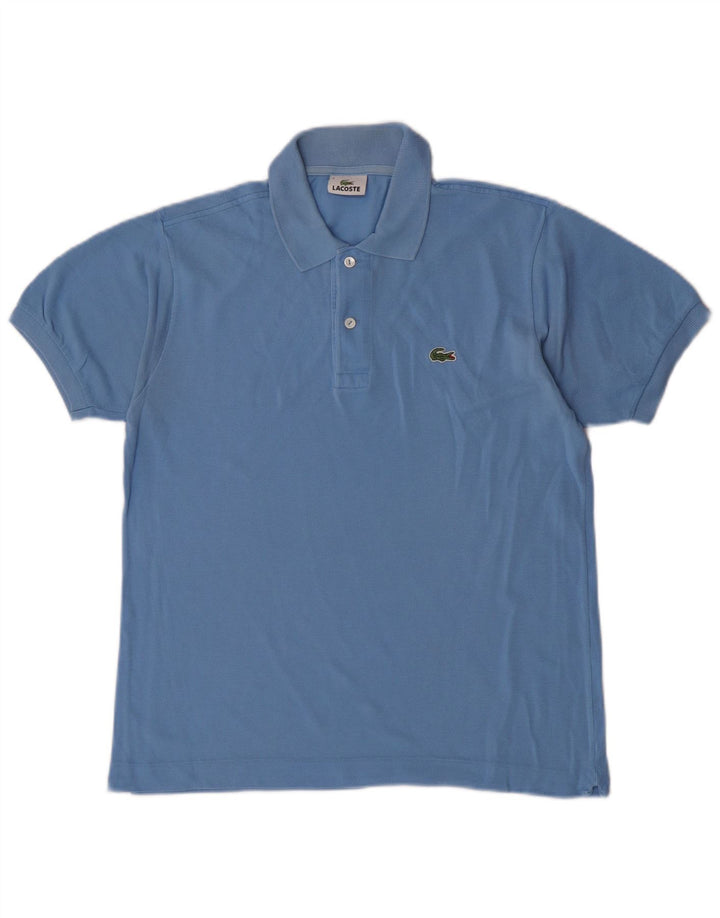 Camisa polo masculina Lacoste tamanho 3 pequeno algodão azul