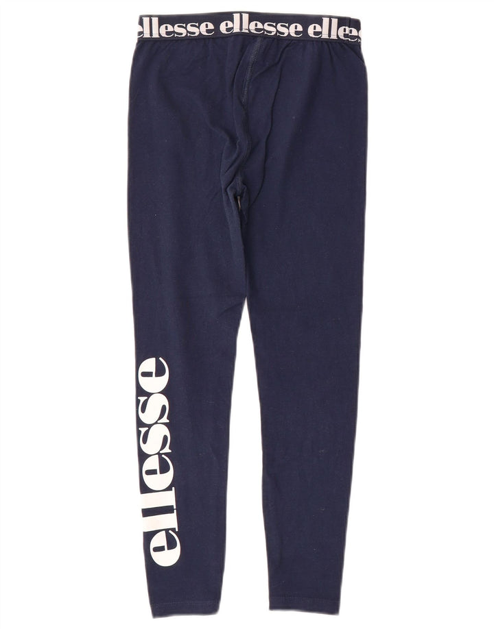 Leggings estampadas para meninas ELLESSE 8-9 anos algodão azul marinho