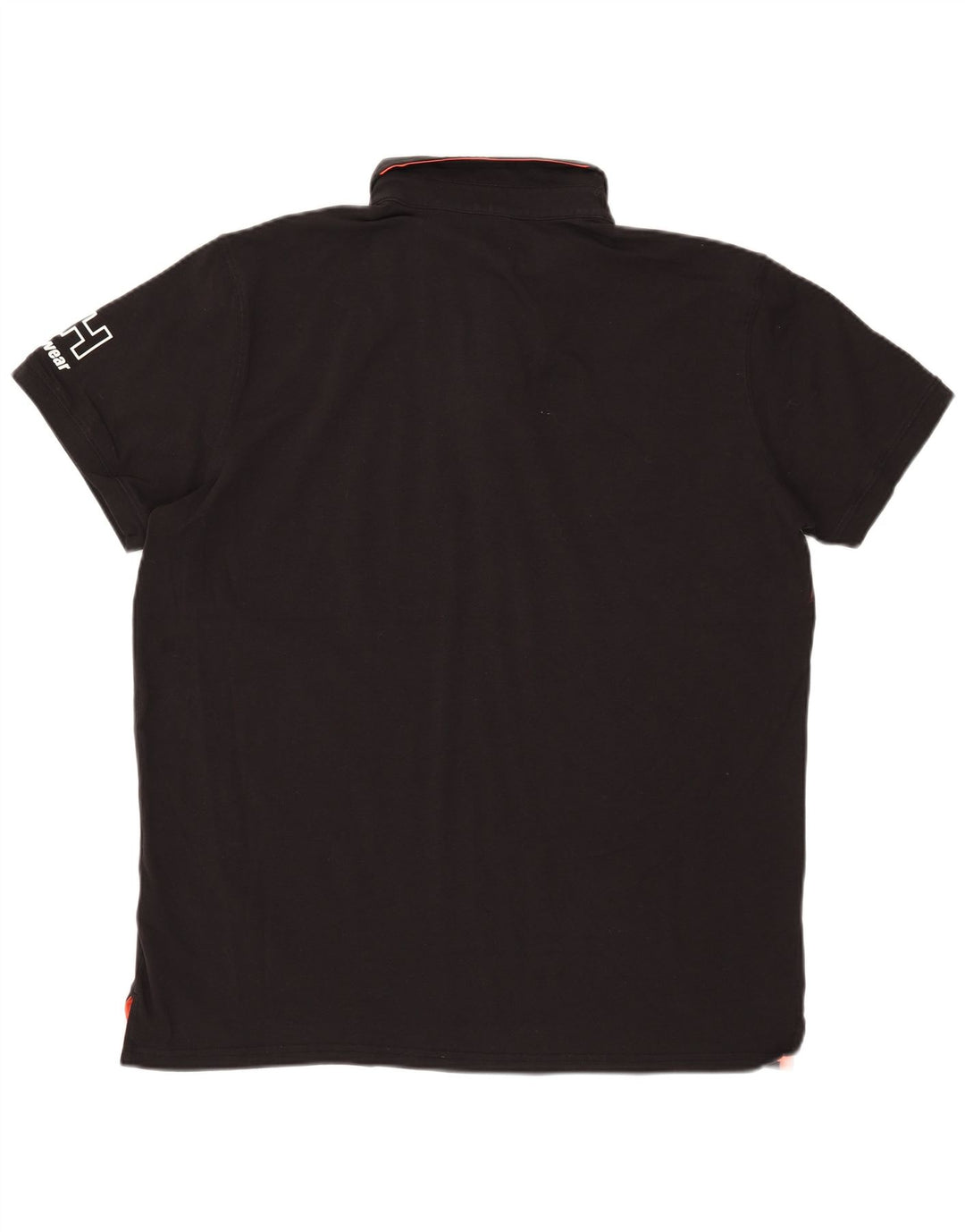 Camisa pólo gráfica masculina Helly Hansen 2XL algodão preto