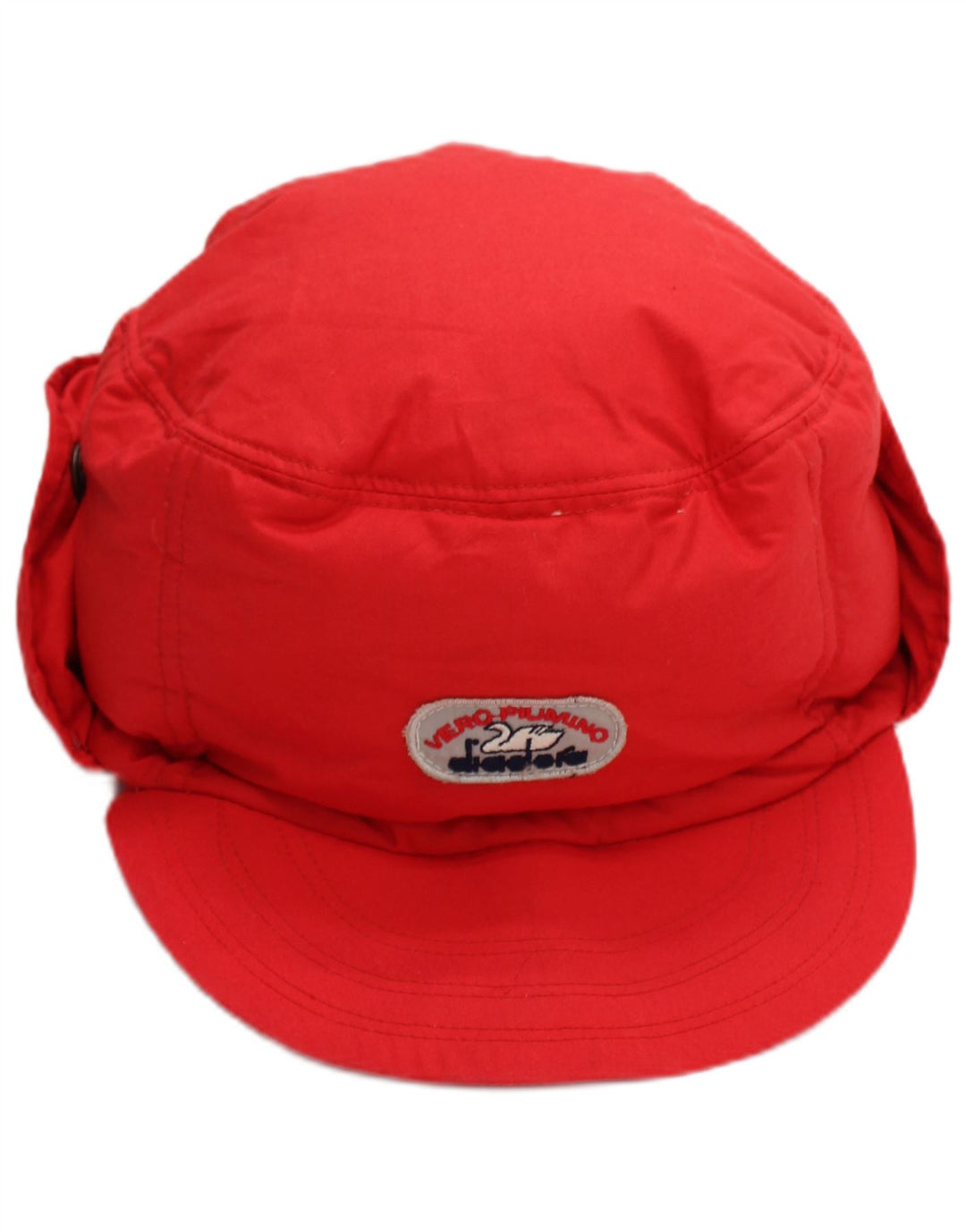Boné acolchoado com aba de orelha masculino Diadora vermelho médio