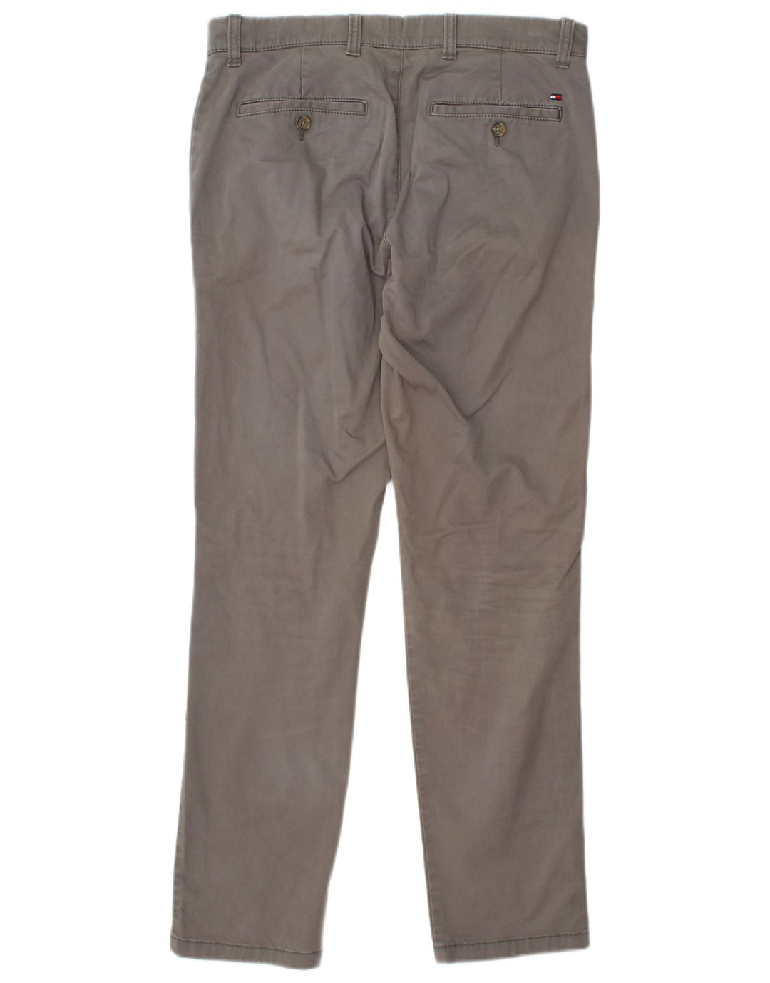 Calça Chino Masculina TOMMY HILFIGER Etroite Slim Fit W31 L32 Algodão Cinza