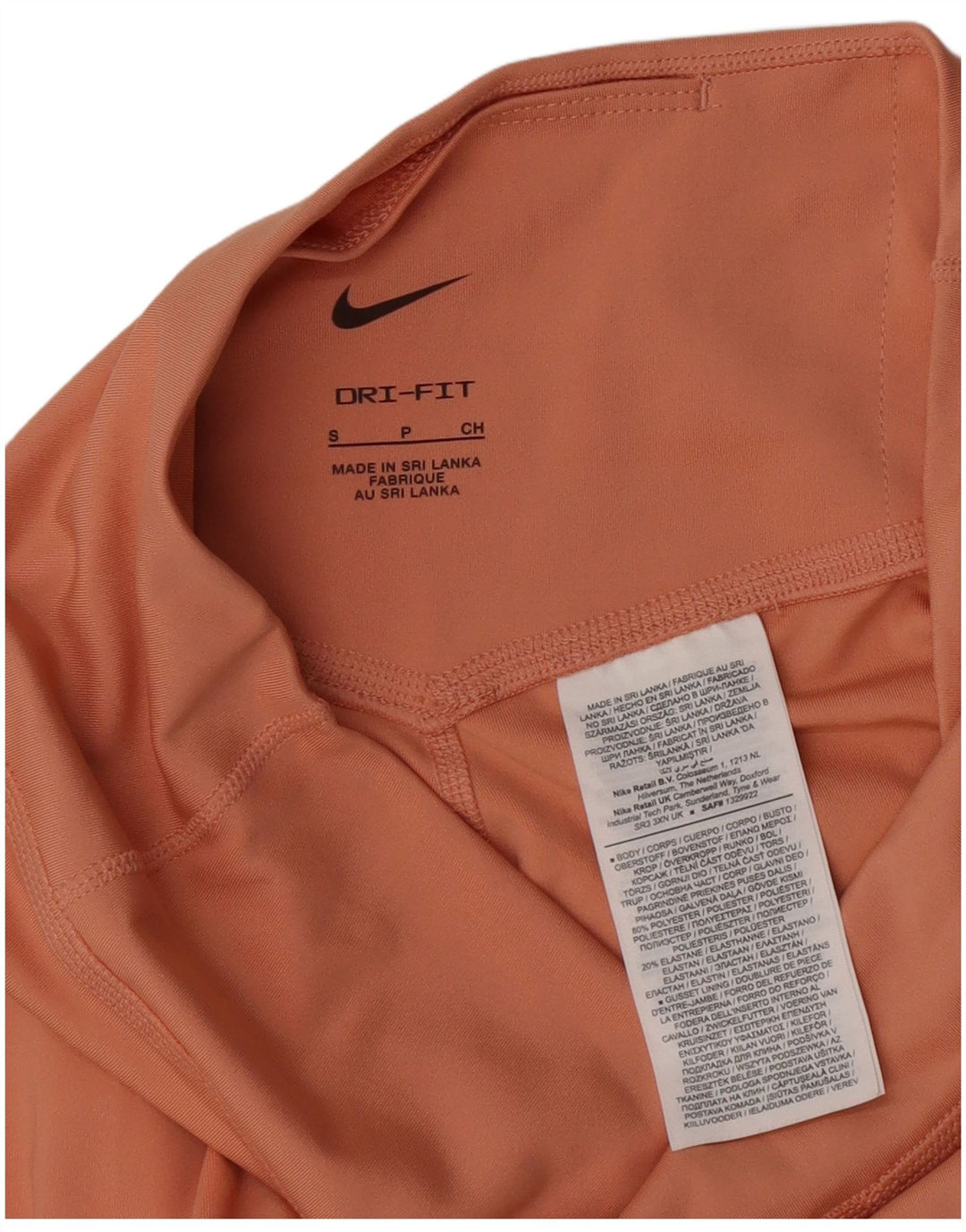 Leggings Nike Dri Fit Graphic UK 8 Pequeno Laranja Poliéster