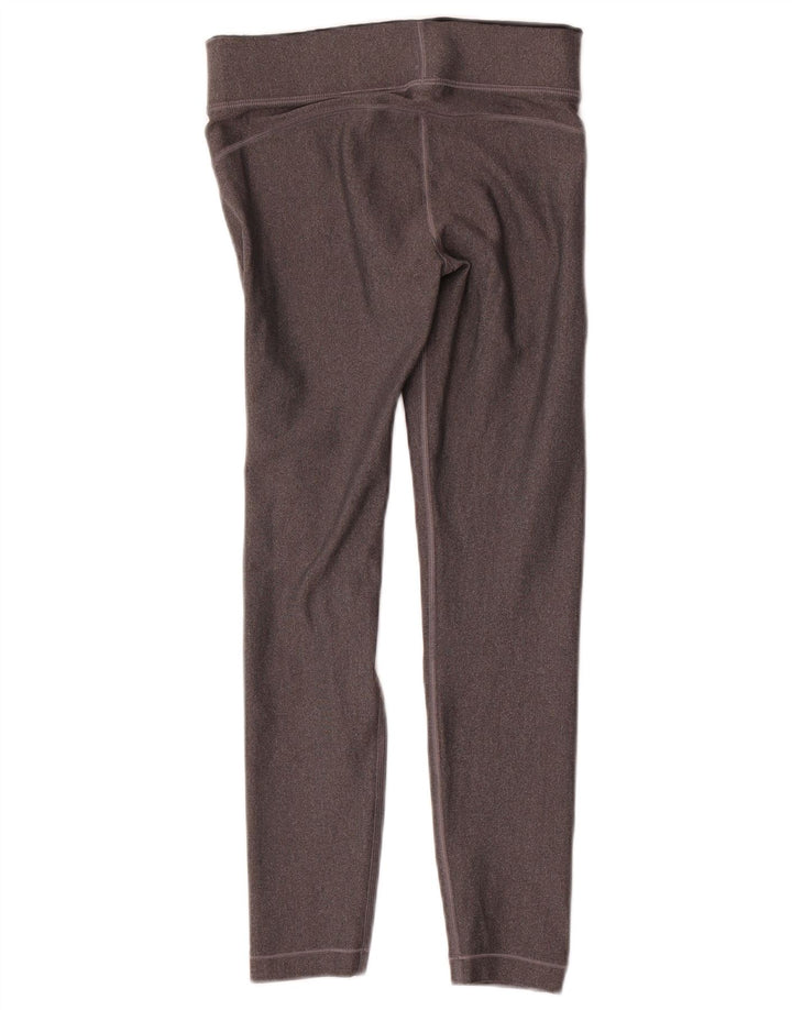 Under Armour Womens Heat Gear Leggings UK 10 poliéster cinza pequeno