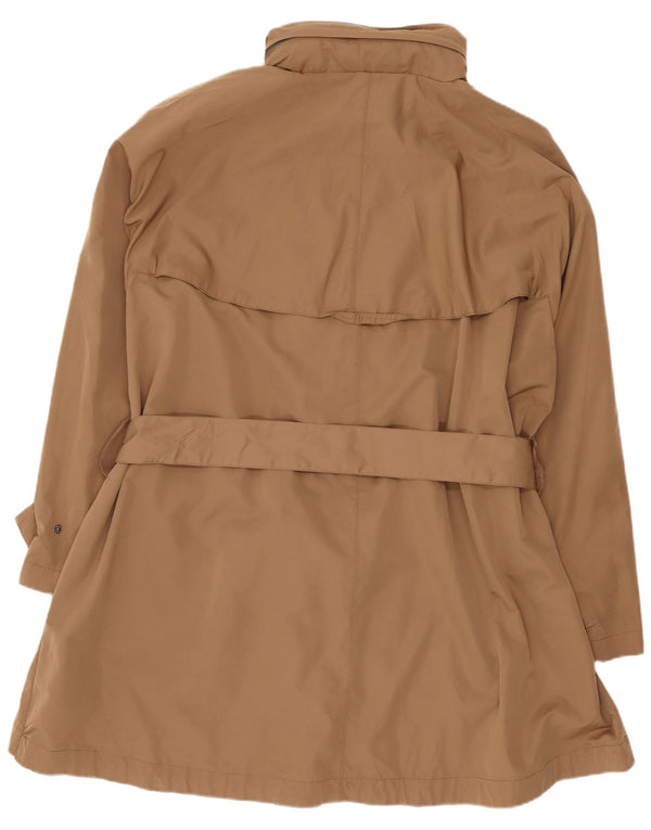 Jaqueta de chuva Zara feminina com capuz regular fit XL marrom