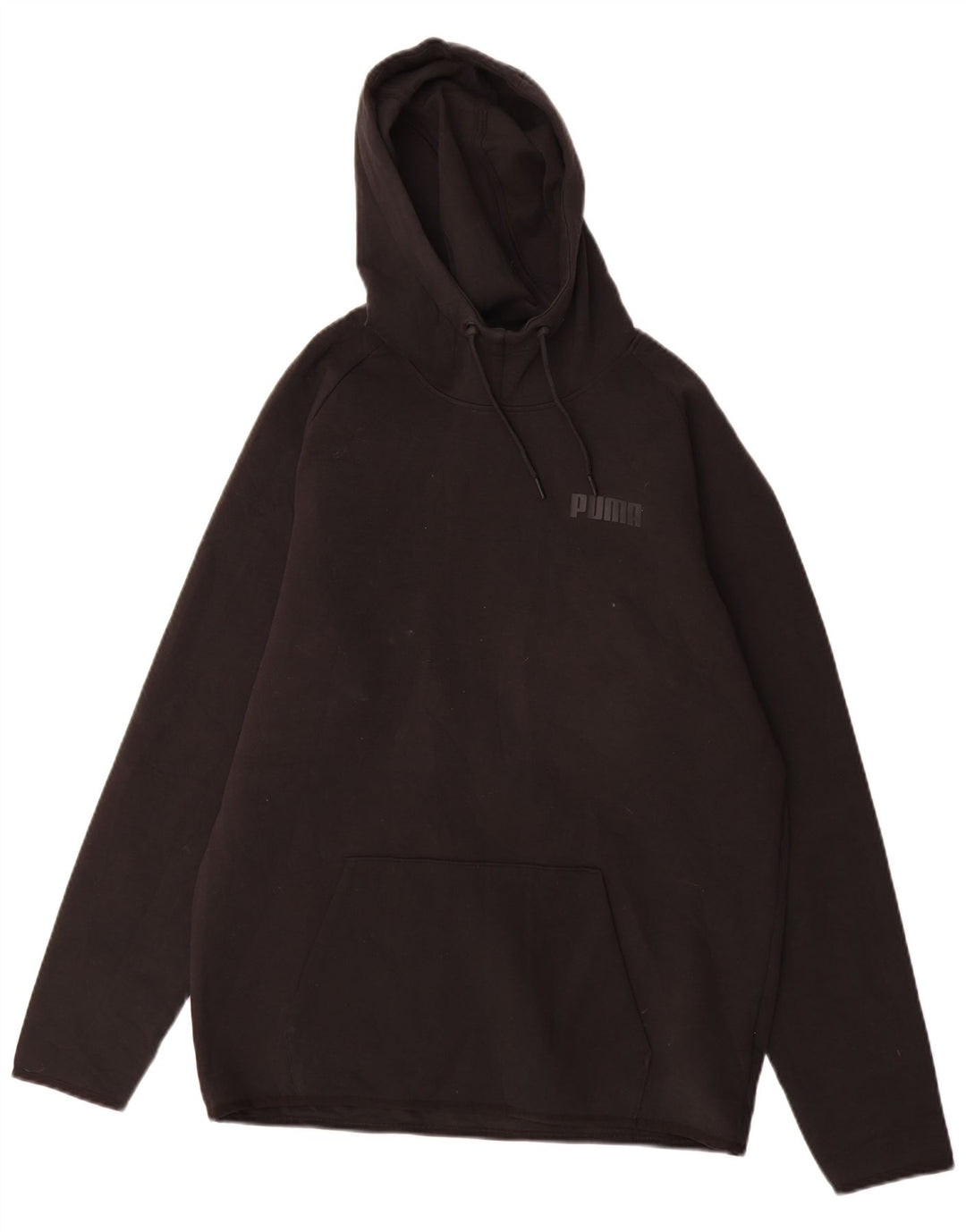 Puma Mens Hoodie Jumper Grande Algodão Preto