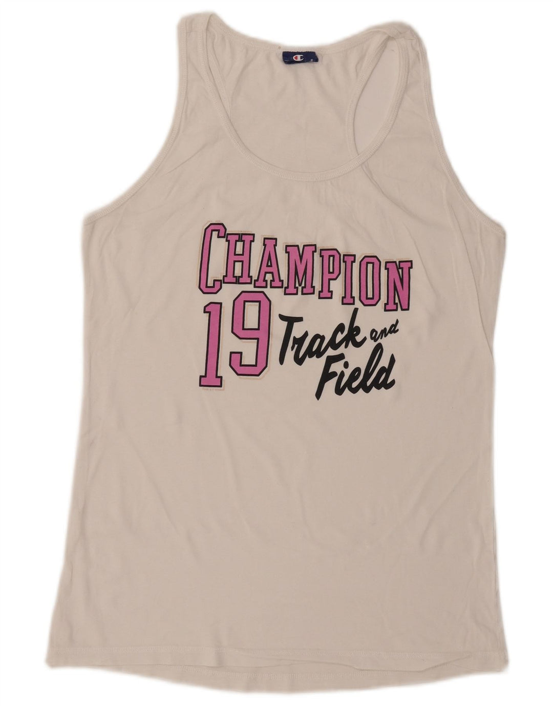 CHAMPION Top feminino com colete gráfico UK 20 2XL branco