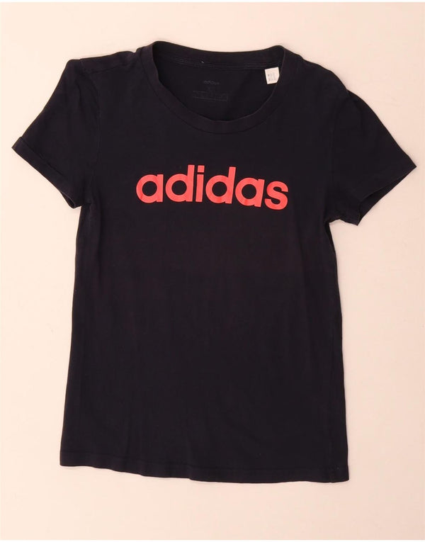 Camiseta Adidas Feminina Graphic Top UK 6 XS Azul Marinho