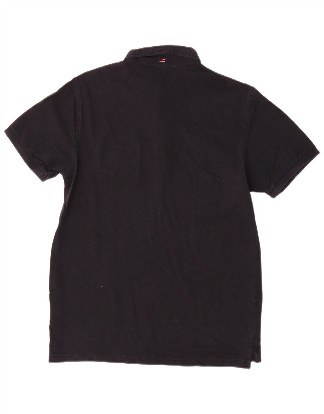 Camisa polo masculina Sun68 de algodão preto médio