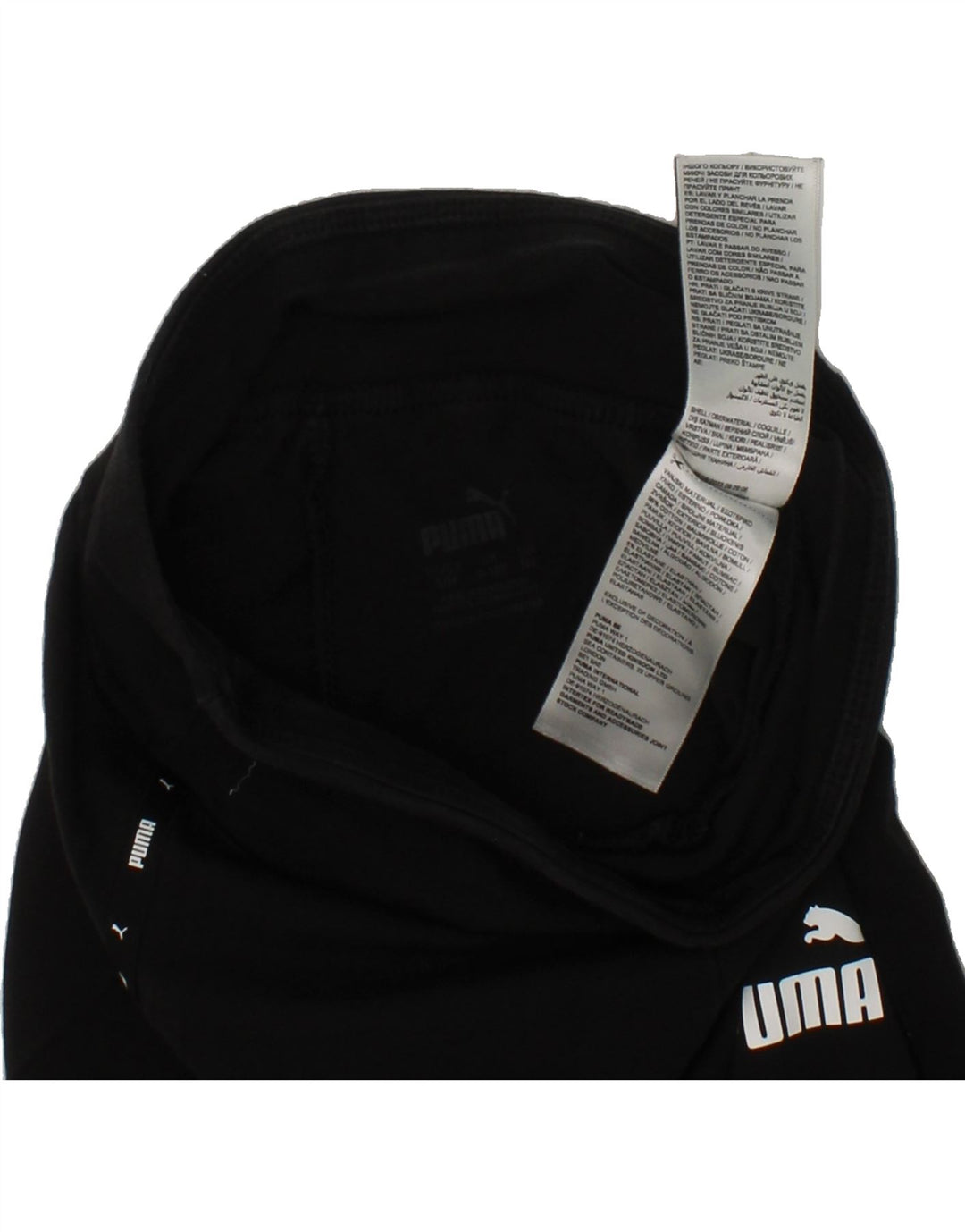 PUMA Girls Graphic Leggings 9-10 Years Black Cotton Vintage Puma and Second-Hand Puma from Messina Hembry 