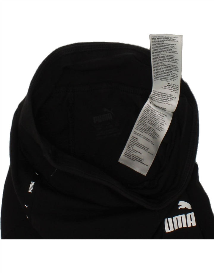 PUMA Girls Graphic Leggings 9-10 Years Black Cotton Vintage Puma and Second-Hand Puma from Messina Hembry 
