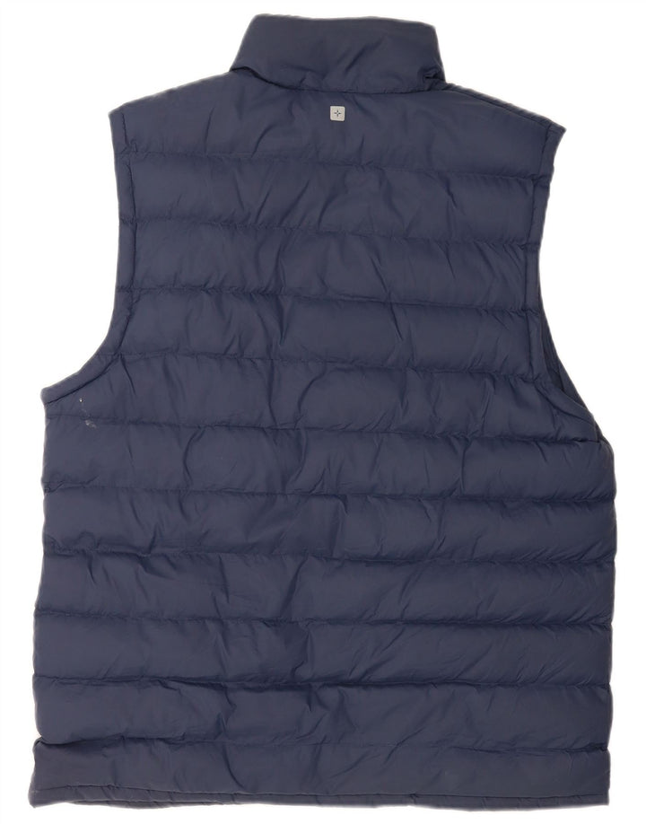 Colete acolchoado masculino Mountain Warehouse UK 38 nylon azul marinho médio
