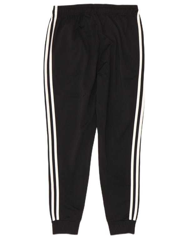 Adidas Mulheres Treino Calças Joggers UK 8/10 Pequeno Preto