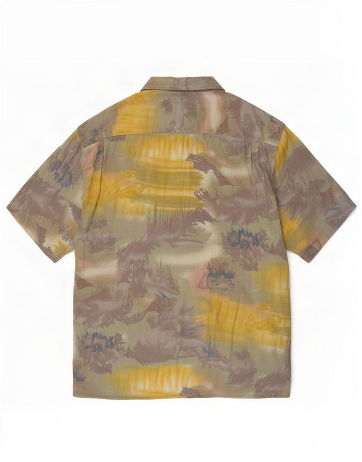 Camisa masculina Mauro Ferrini com estampa abstrata tamanho 43/44 XL multicolorida