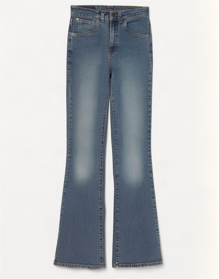 Calça jeans feminina Levi's 525 Flared W28 L34 azul algodão