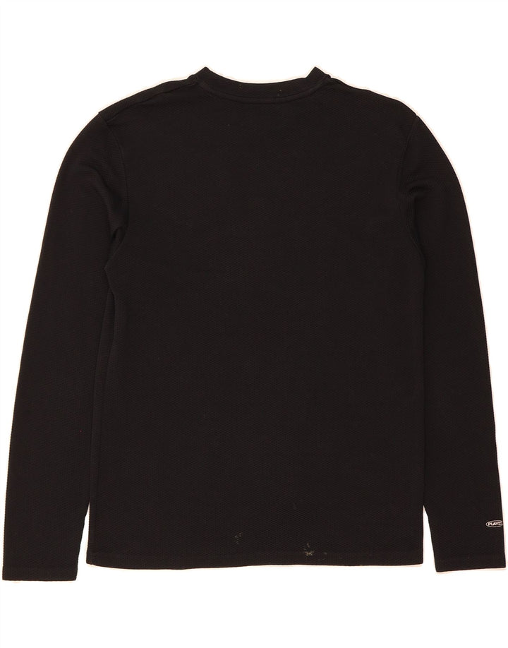 REEBOK Womens Top Long Sleeve UK 14 Medium Black Vintage Reebok and Second-Hand Reebok from Messina Hembry 
