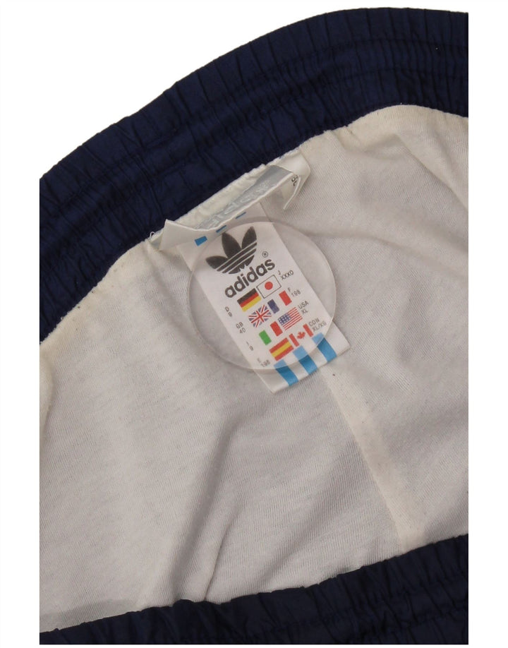 Calça de treino masculina Adidas UK 40 médio azul marinho poliamida
