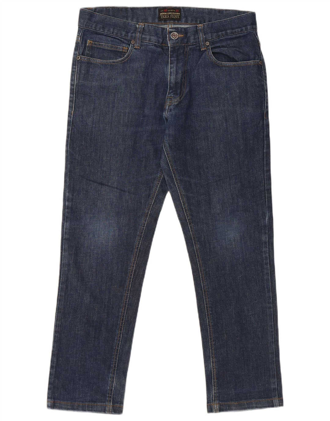 ZARA Mens Slim Jeans EU 40 Médio W31 L26 Azul Algodão