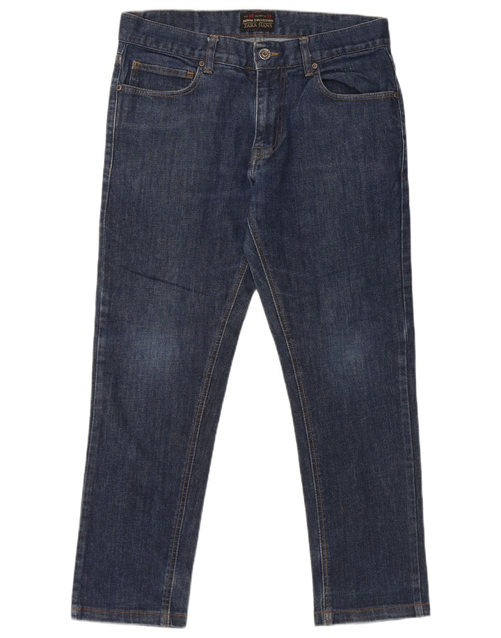ZARA Mens Slim Jeans EU 40 Médio W31 L26 Azul Algodão