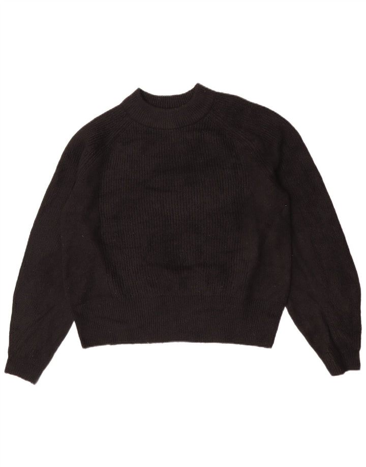 Suéter feminino Marks & Spencer com gola tartaruga Reino Unido 14 médio preto