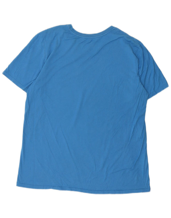 Camiseta Nike Masculina Athletic Cut Graphic Top Grande Azul
