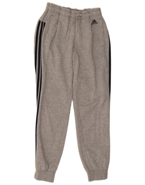 Calças de treino femininas Adidas Joggers UK 12/14 cinza médio manchado