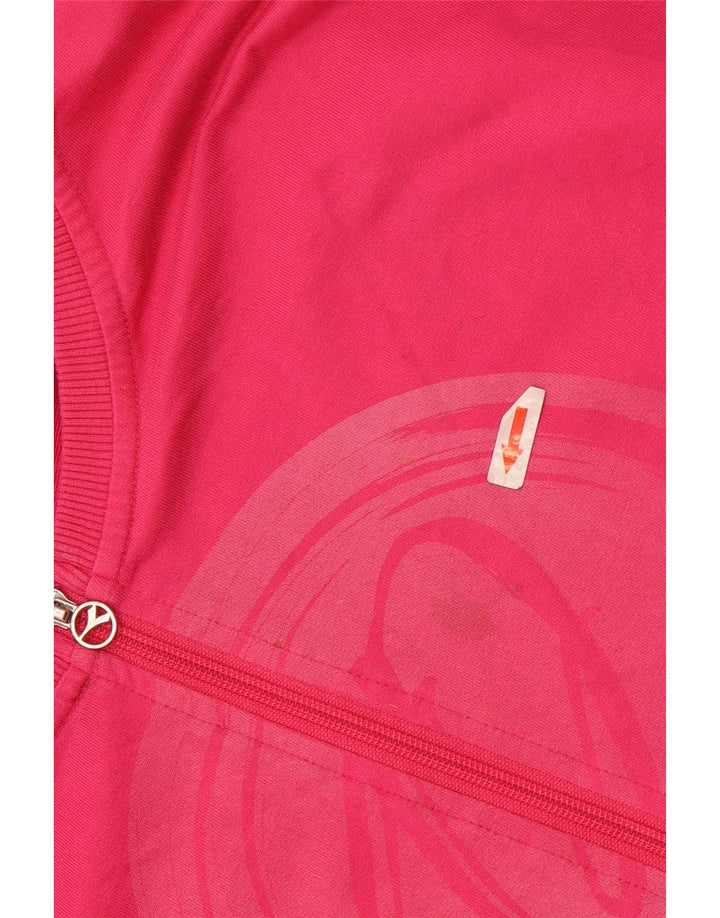 Diadora Womens Graphic Oversized Tracksuit Top Jacket UK 16 Grande Rosa