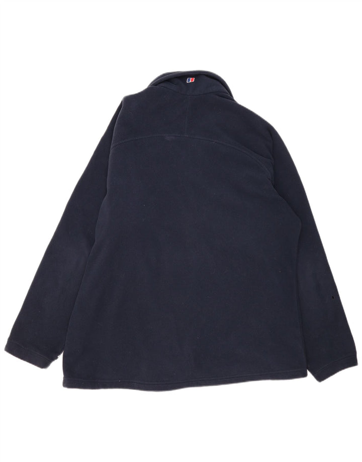 Jaqueta de lã masculina Berghaus UK 44 2XL poliéster azul marinho