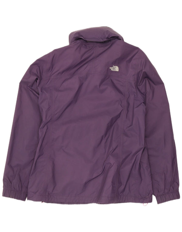 Jaqueta de chuva feminina com capuz The North Face Reino Unido 16 grande nylon roxo