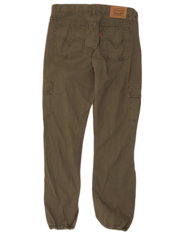Calças cargo Levi's Boys Girlfriend Joggers 11-12 anos W28 L25 cáqui