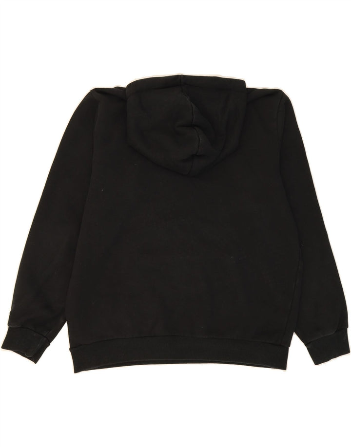 PUMA Womens Oversized Hoodie Jumper UK 16 Large Black Cotton Vintage Puma and Second-Hand Puma from Messina Hembry 