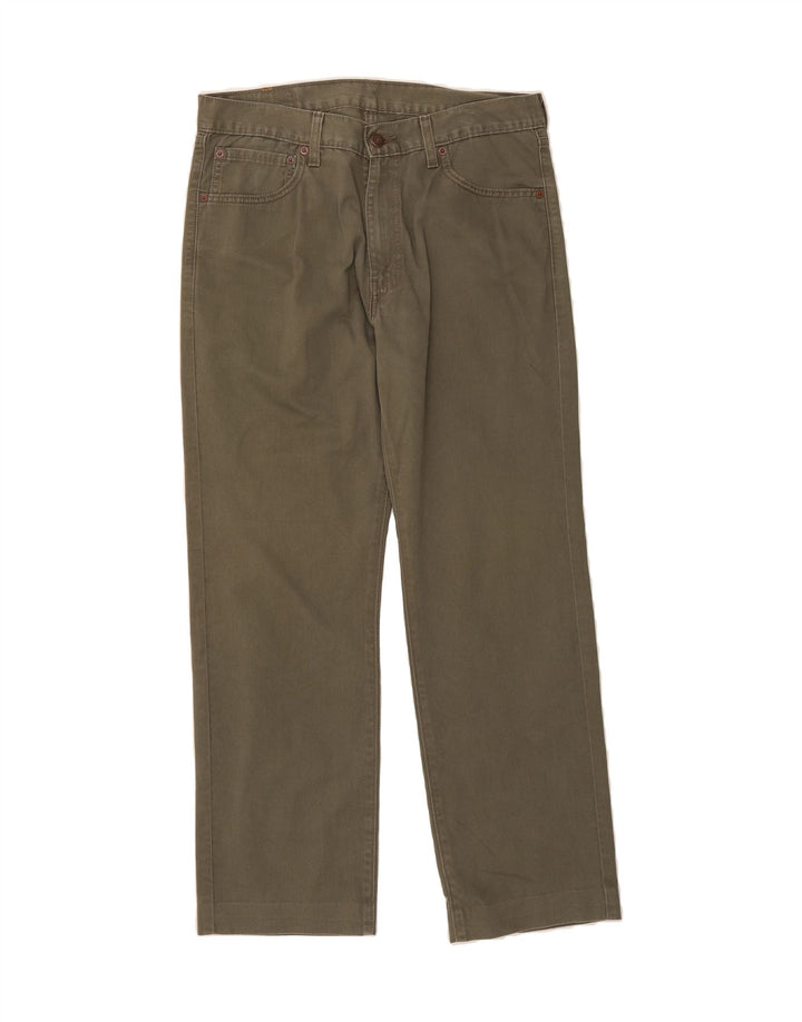 LEVI'S Mens 581 Straight Casual Trousers W34 L29 Green Cotton Vintage Levi's and Second-Hand Levi's from Messina Hembry 