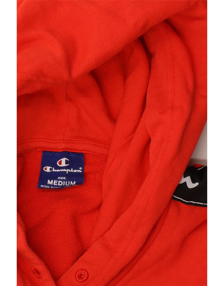 CHAMPION Suéter com capuz gráfico masculino médio vermelho