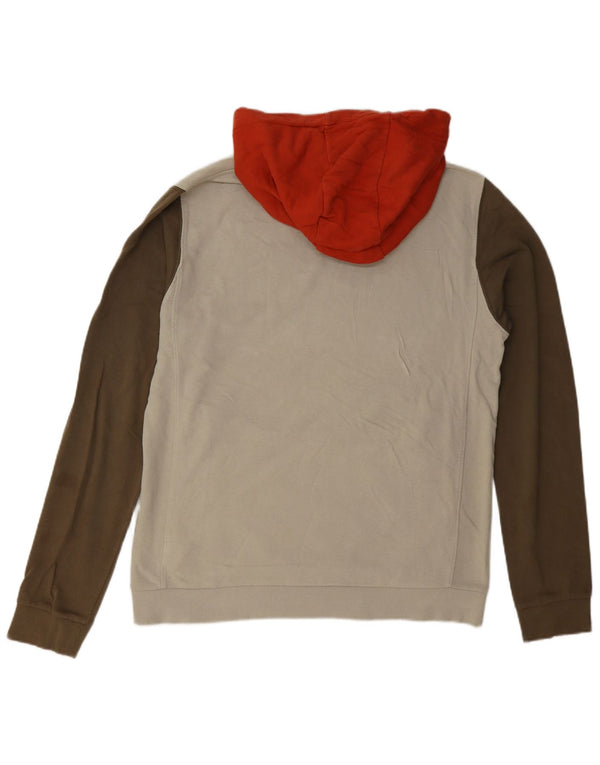 Cos Mens Loose Fit Hoodie Jumper Pequeno Algodão Colorblock Multicolorido