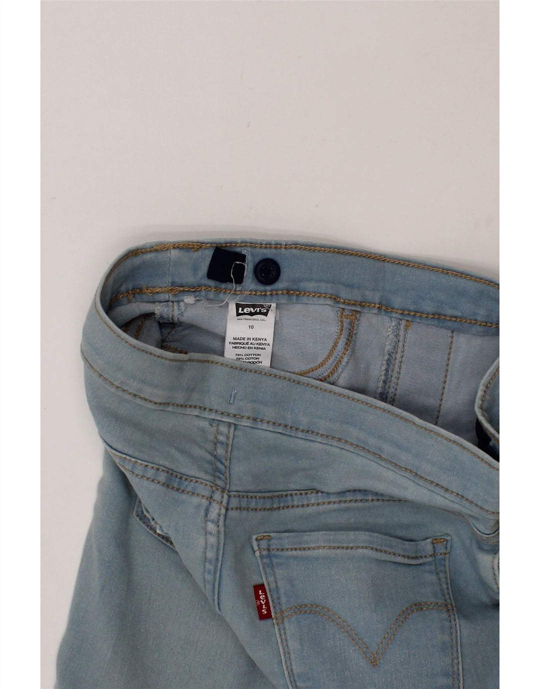 LEVI'S Girls Legging Jeans 9-10 Years W26 L23 Blue Cotton Vintage Levi's and Second-Hand Levi's from Messina Hembry 