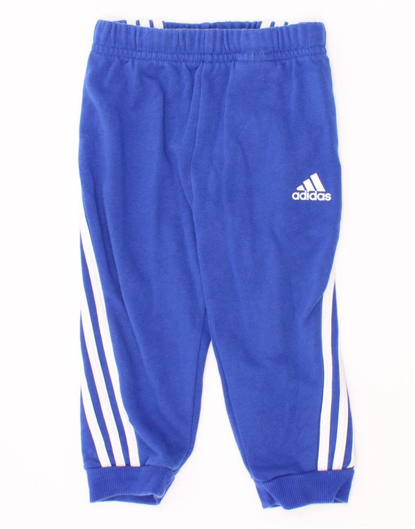 Calças de treino Adidas Baby Boys Joggers 9-12 meses algodão azul