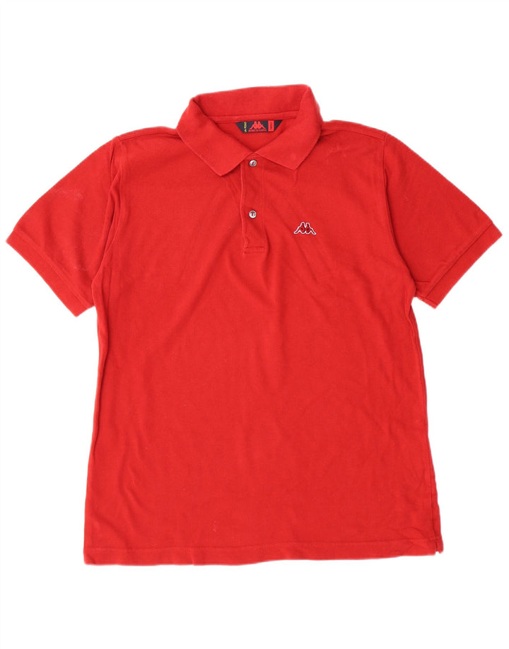 Camisa polo masculina Kappa pequena algodão vermelho